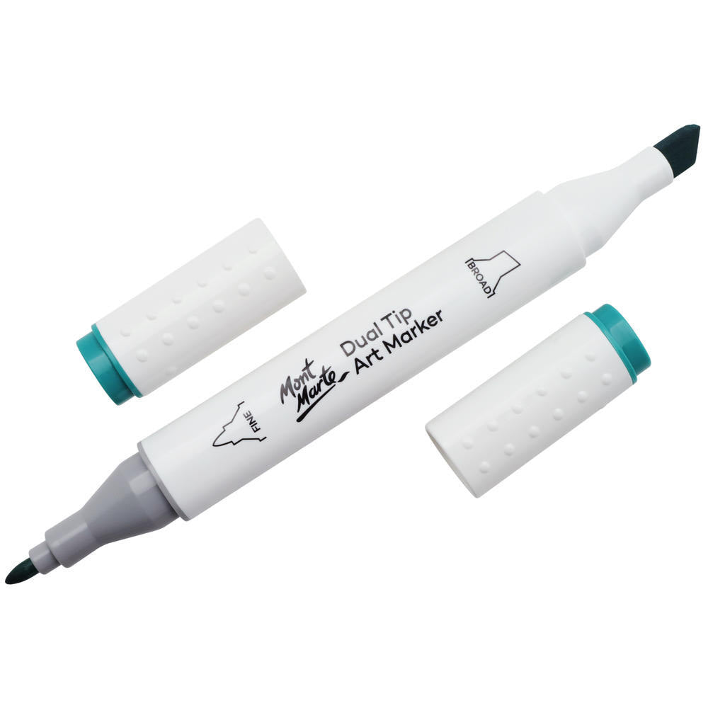 MONT MARTE Dual Tip Alcohol Art Marker - Teal