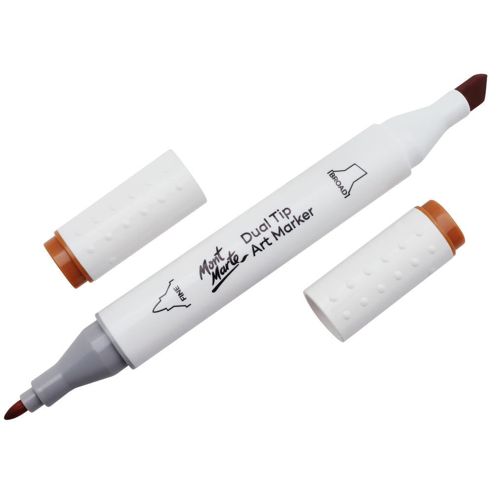 MONT MARTE Dual Tip Alcohol Art Marker - Burnt Sienna