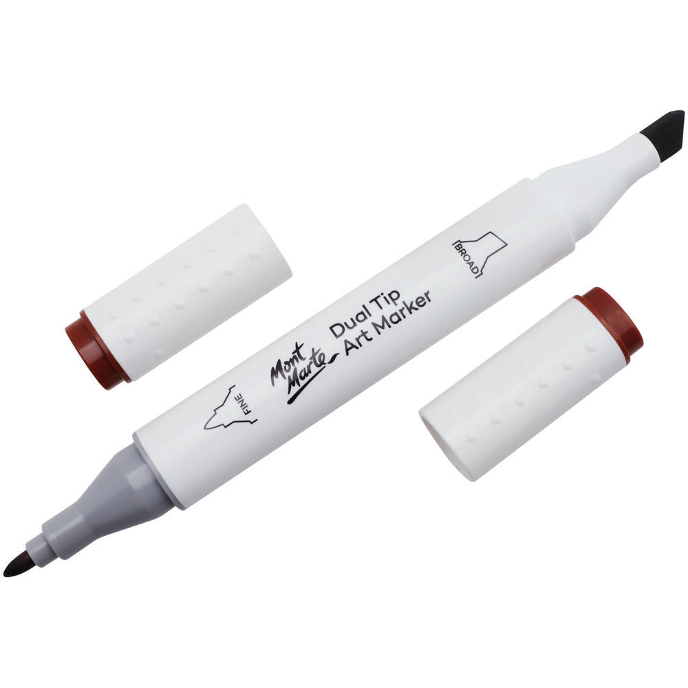 MONT MARTE Dual Tip Alcohol Art Marker - Burnt Umber