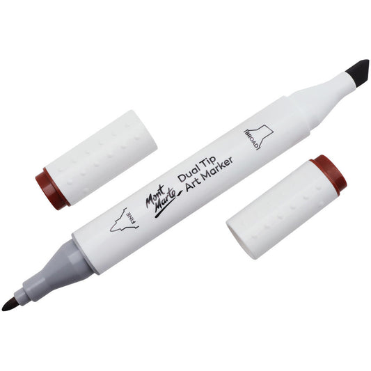 MONT MARTE Dual Tip Alcohol Art Marker - Burnt Sienna