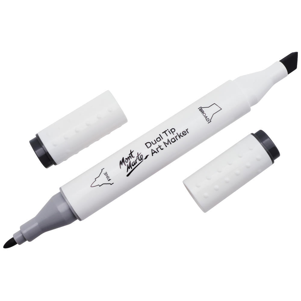 MONT MARTE Dual Tip Alcohol Art Marker - Black