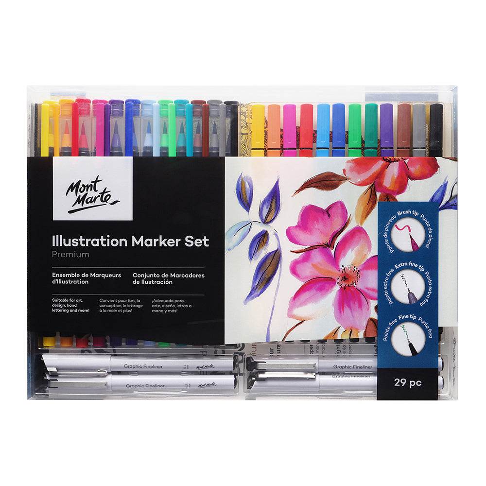 MONT MARTE Signature Mixed Media Drawing Set - 152pcs