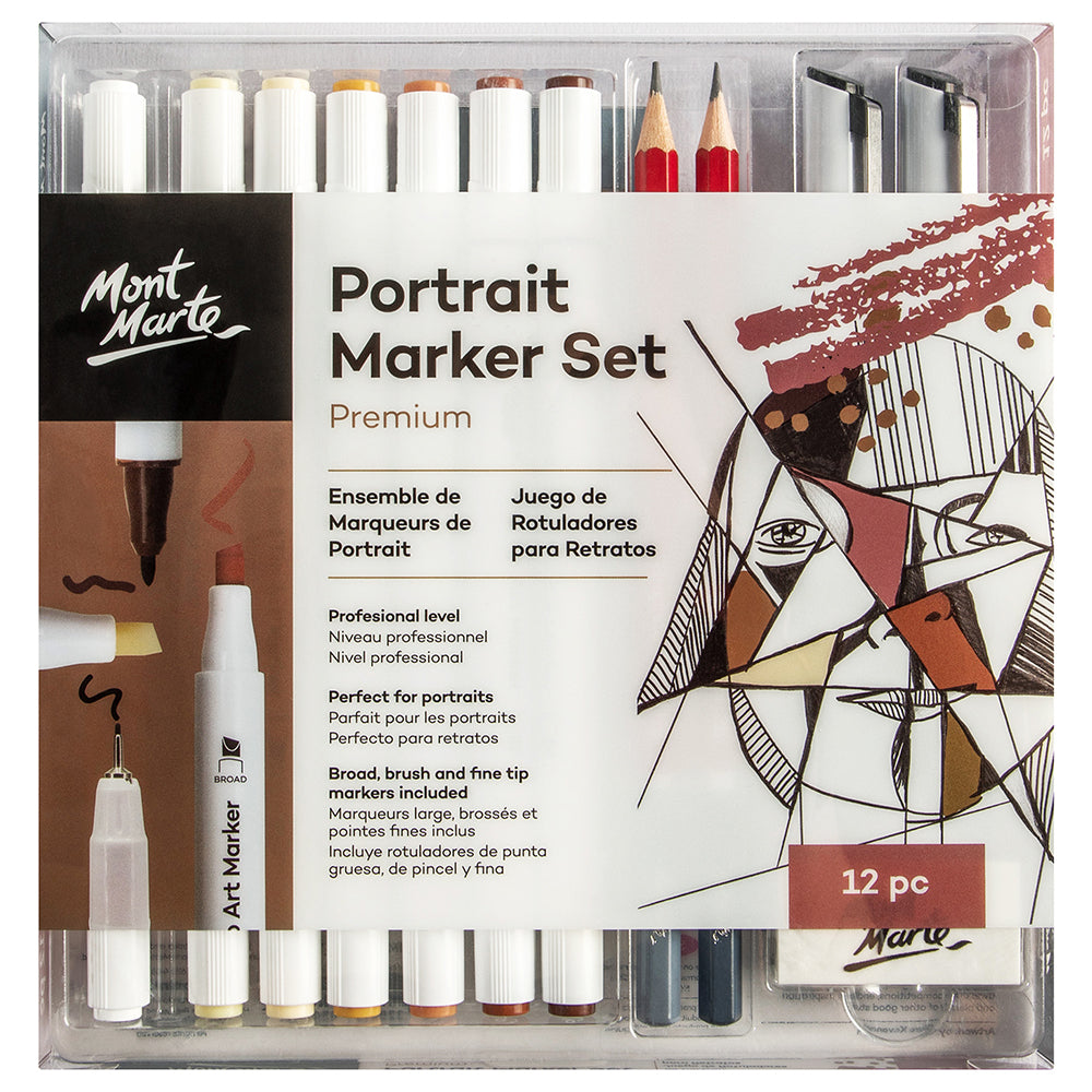 MONT MARTE Hand Lettering Calligraphy Pen Set - 12pc