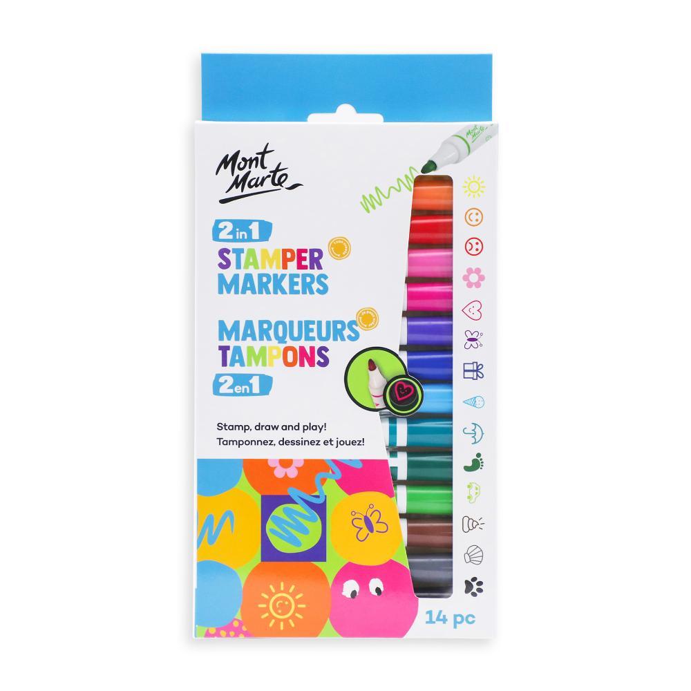 MONT MARTE Kids Colouring Markers - 12pcs