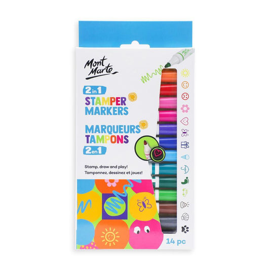 MONT MARTE 2 in 1 Stamper Markers - 14pcs