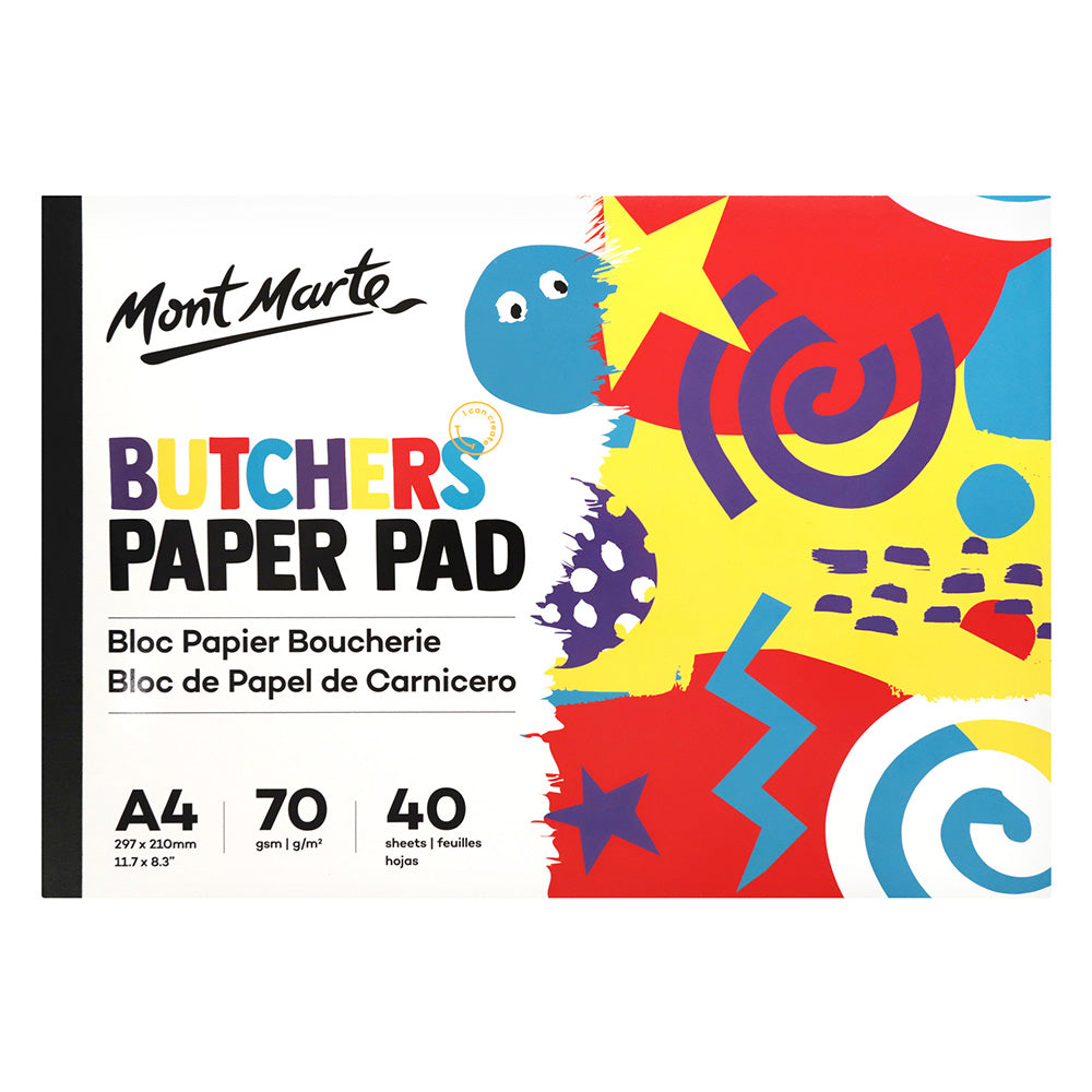 MONT MARTE Butchers A4 Paper Pad - 40 Sheets