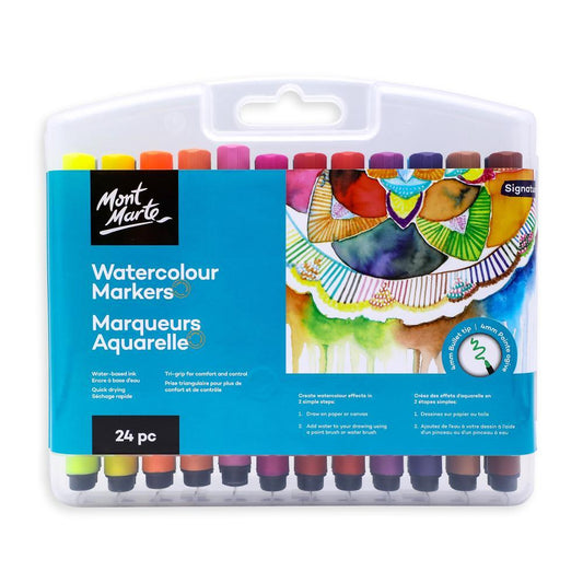 MONT MARTE Watercolour Markers - 24pcs