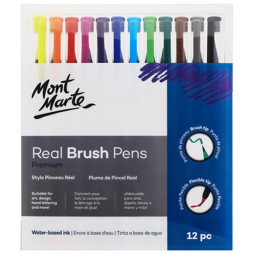 MONT MARTE Pastel Colour Sticks - 12pc - Earth Tones
