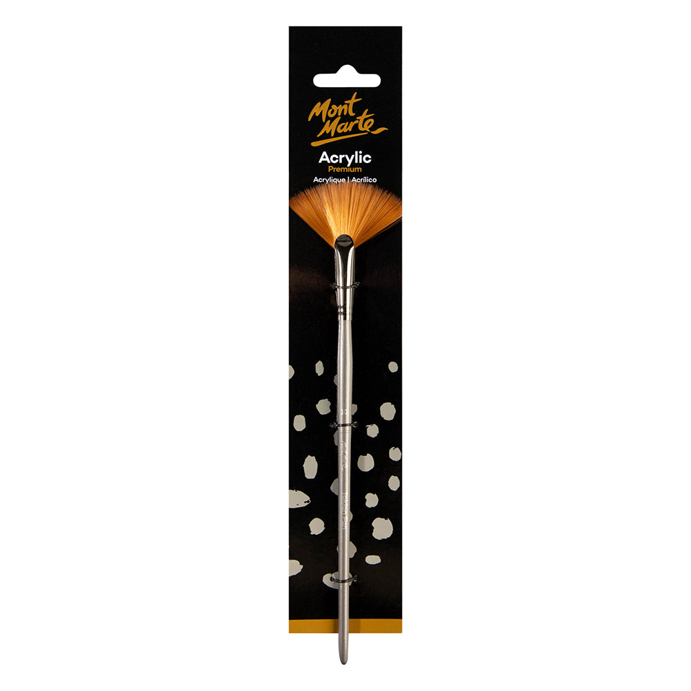 MONT MARTE Artist Brush Taklon Fan 10