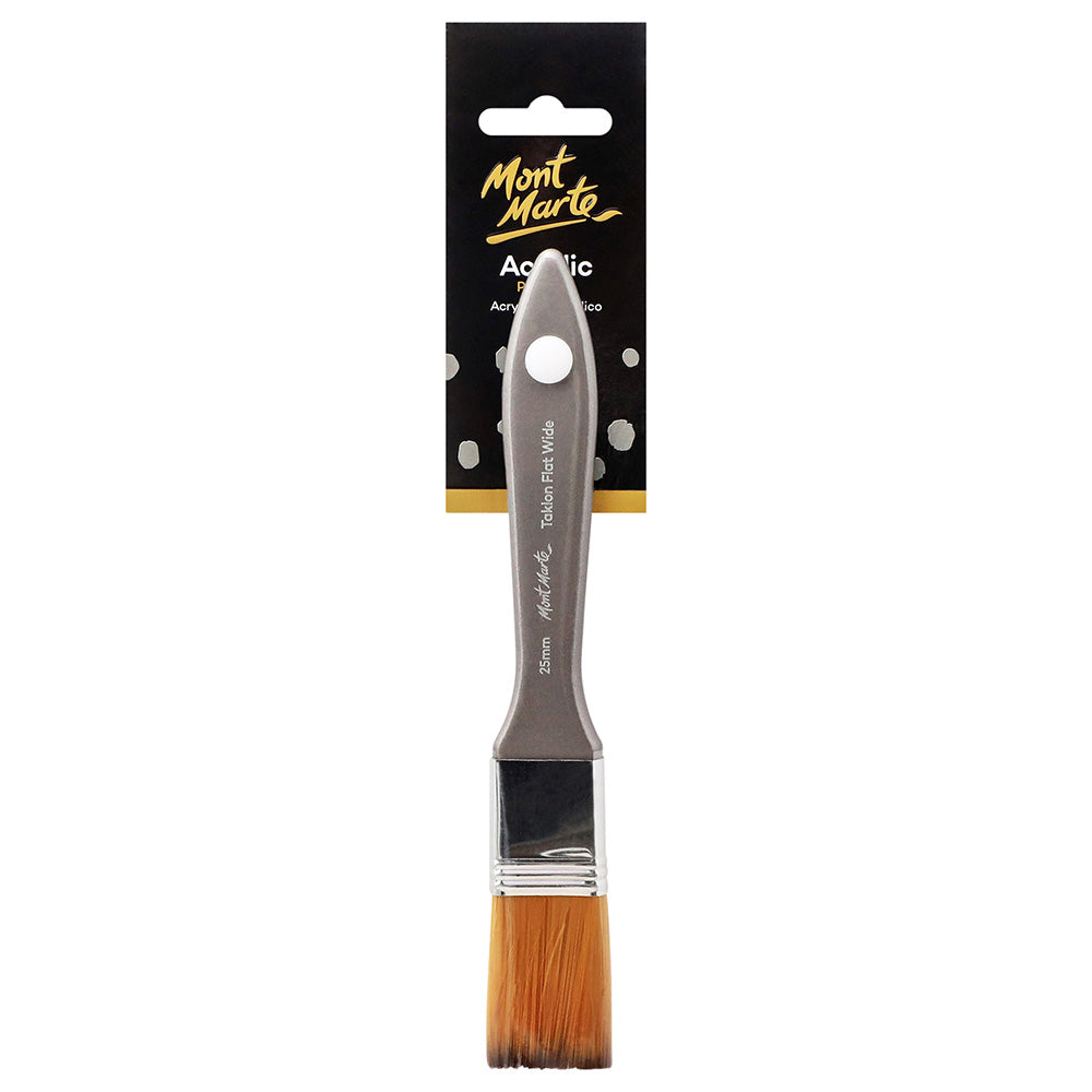 MONT MARTE Artist Brush Taklon Flat Wide 25 mm