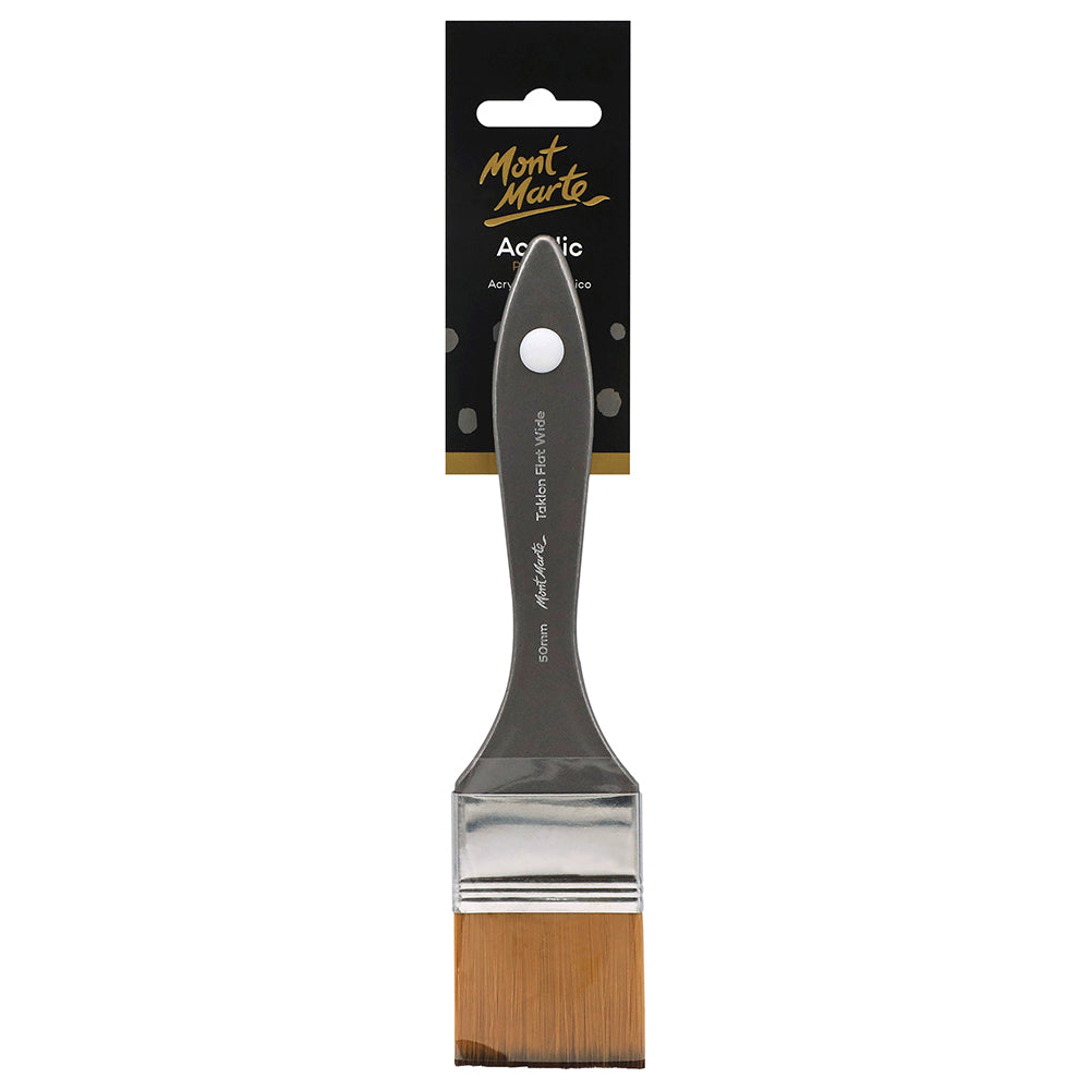 MONT MARTE Artist Brush Taklon Flat Wide 50 mm