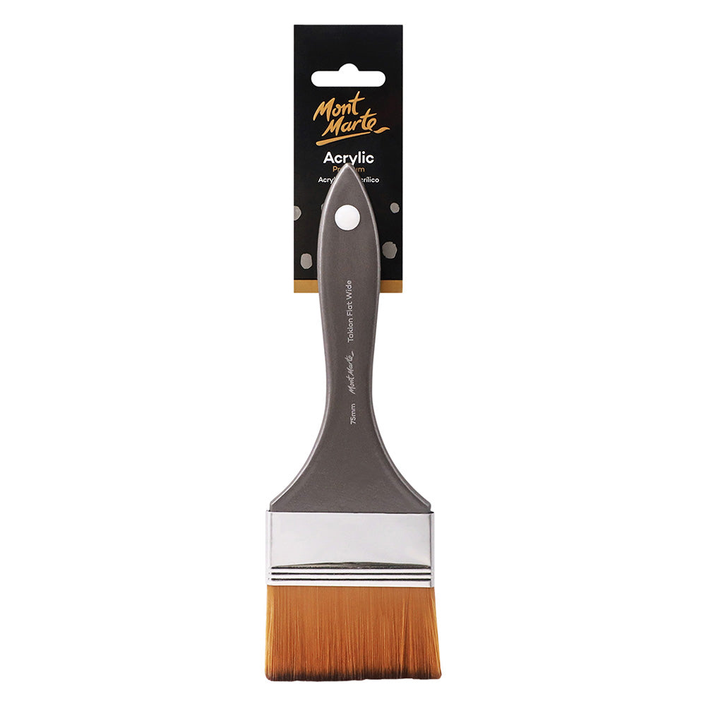 MONT MARTE Artist Brush Taklon Flat Wide 75 mm