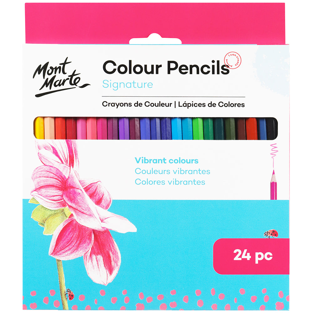 MONT MARTE White Charcoal Pencils - 2pc