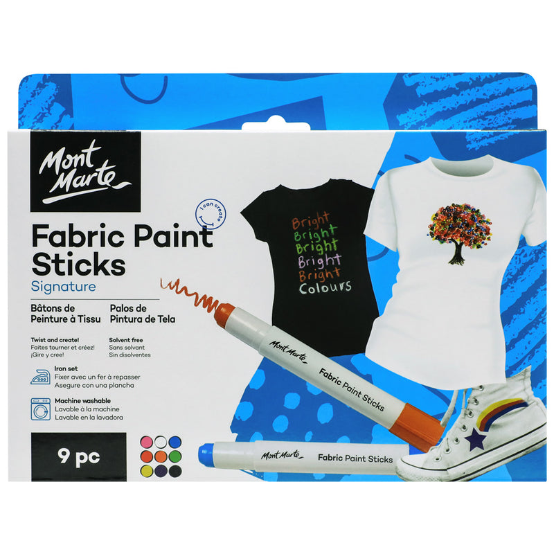 MONT MARTE Bâtons de peinture pour tissu - 9mcx