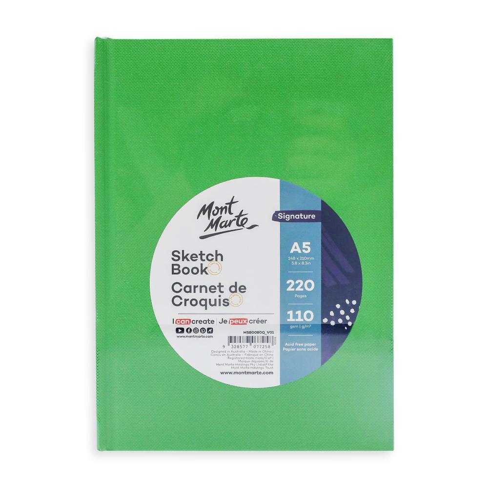 MONT MARTE Sketch Book Hard Cover 110g A5 - 220pgs
