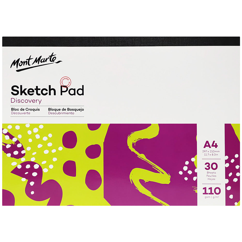 MONT MARTE Sketch Pad A4 - 30 Sheets