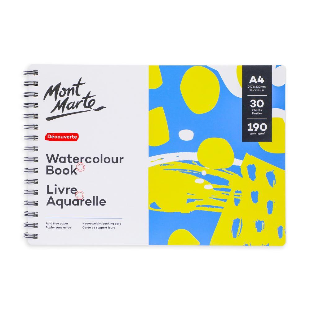 MONT MARTE Watercolour Book 190gsm A4 - 30 sheets