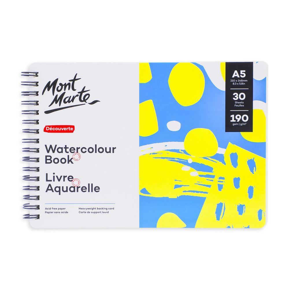 MONT MARTE Watercolour Book 190gsm A5 - 30 sheets
