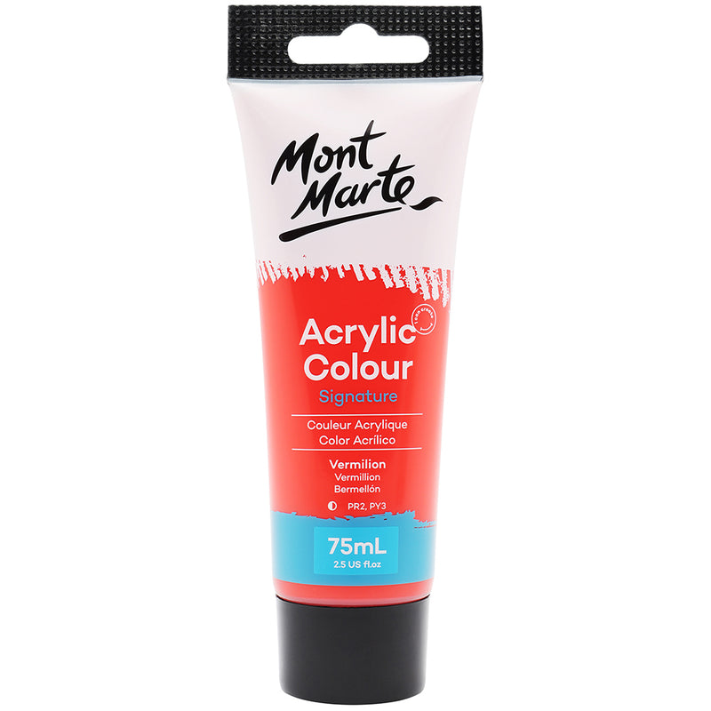 MONT MARTE Studio Peinture Acrylique - 75ml - Vermillon
