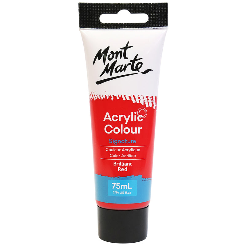 MONT MARTE Studio Peinture Acrylique - 75ml - Écarlate