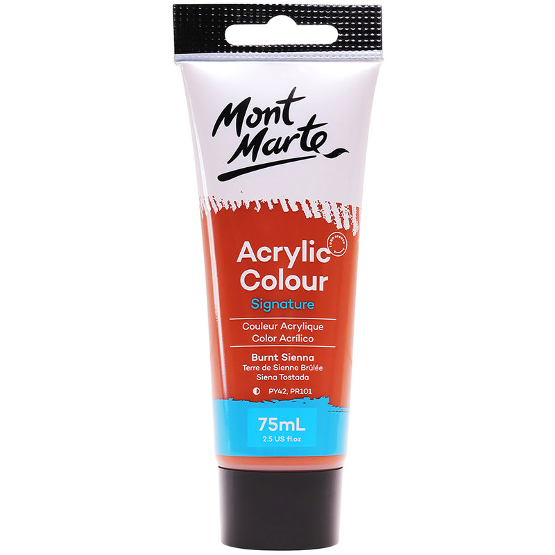 MONT MARTE Studio Acrylic Paint - 75ml - Burnt Sienna