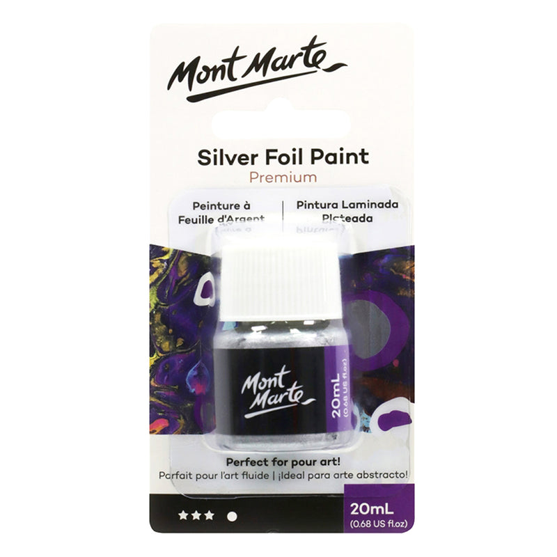 MONT MARTE Premium Foil Paint 20ml - Silver