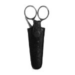 Espoo Black - Leather scissor case 8cm x 3.5cm x 2cm (3.14in x 1.37in x 0.78in)