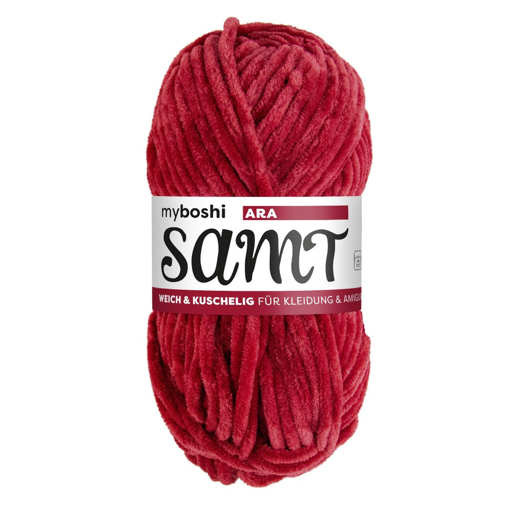 MYBOSHIYARNS Samt Parrot - 100 g (3.53 oz) - 100 m (109 yds) - Bulky 5-Weight (Green)