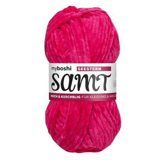 MYBOSHIYARNS Samt Starfish - 100 g (3.53 oz) - 100 m (109 yds) - Bulky 5-Weight (Orange)