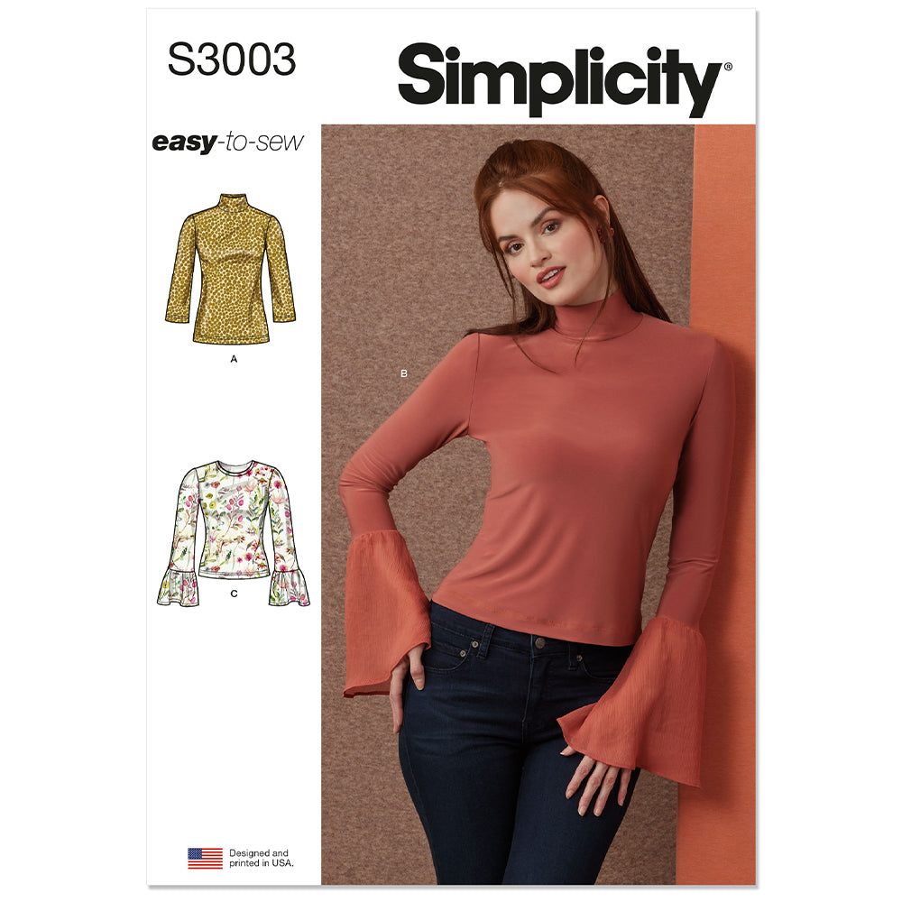 SIMPLICITY Misses Knit Tops