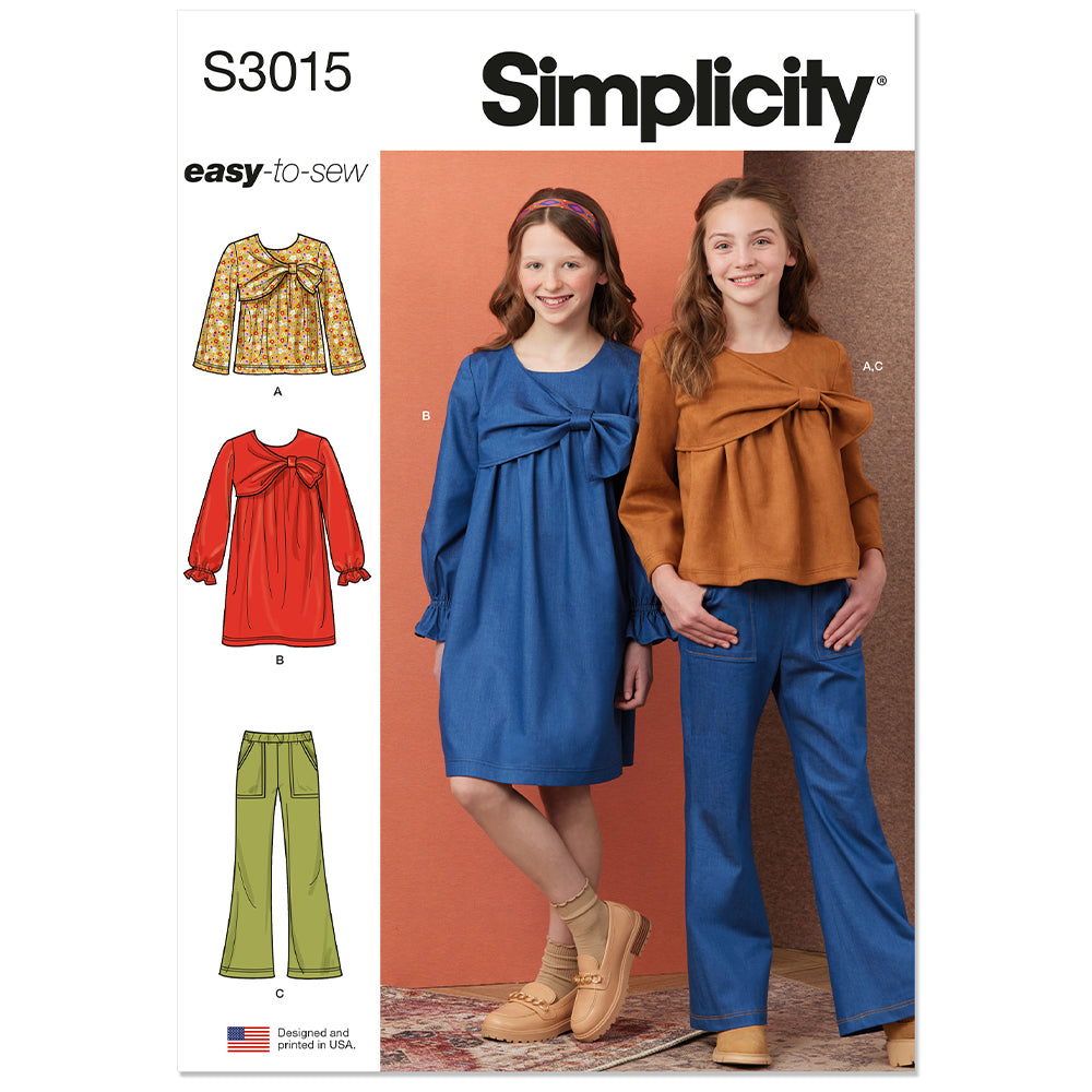 SIMPLICITY Girls Top, Dress and Pants