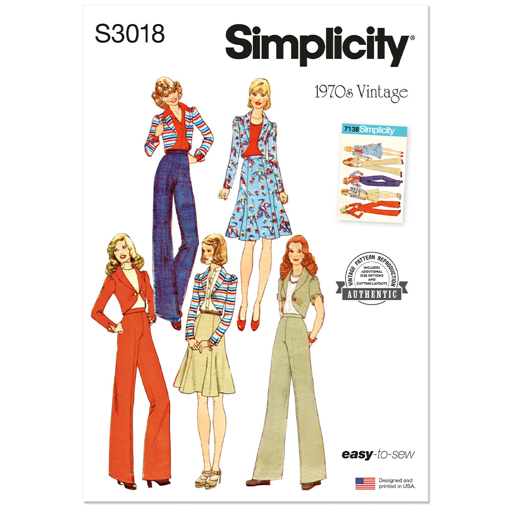 SIMPLICITY Misses Pants, Skirt and Jacket
