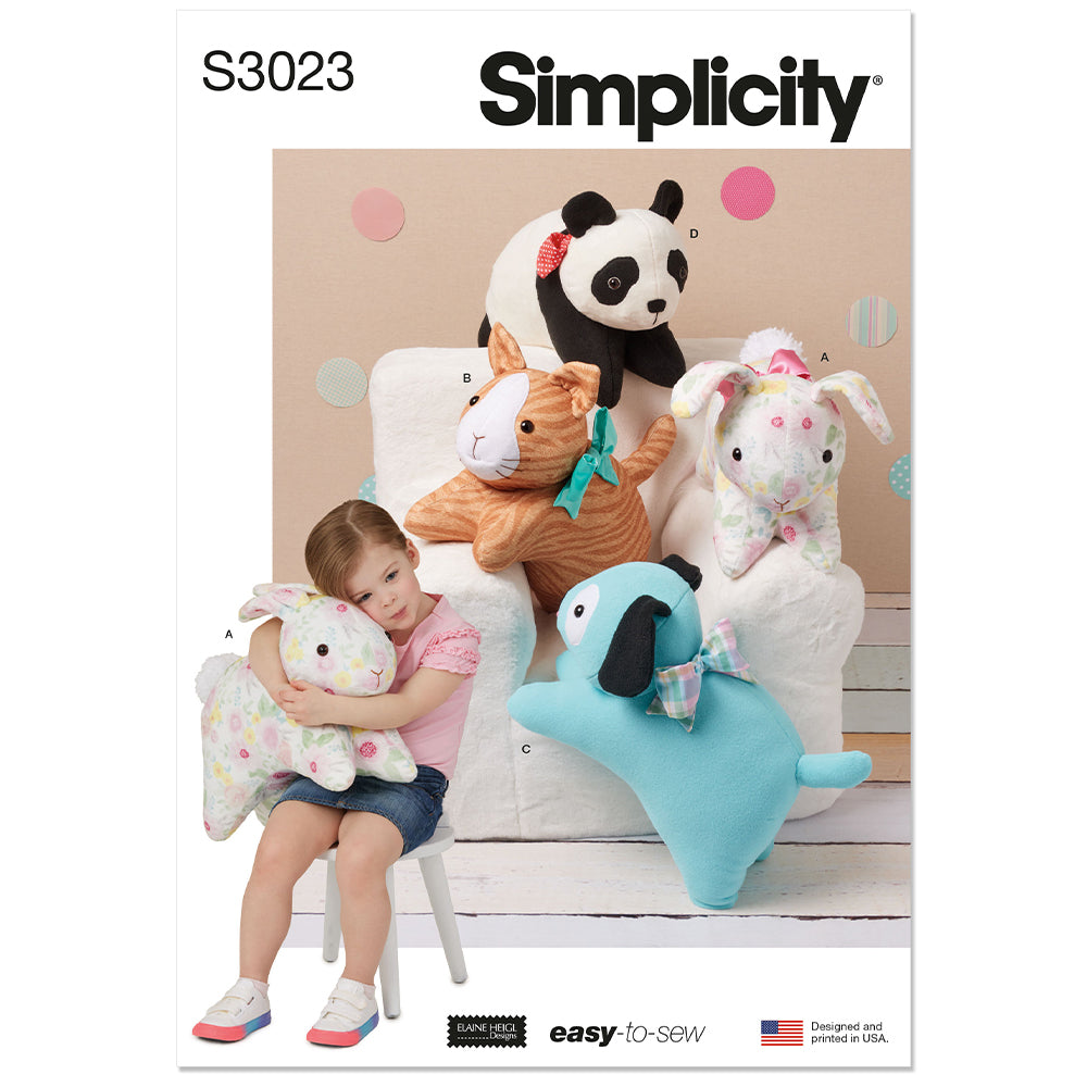 SIMPLICITY Plush Pets by Elaine Heigl Designs