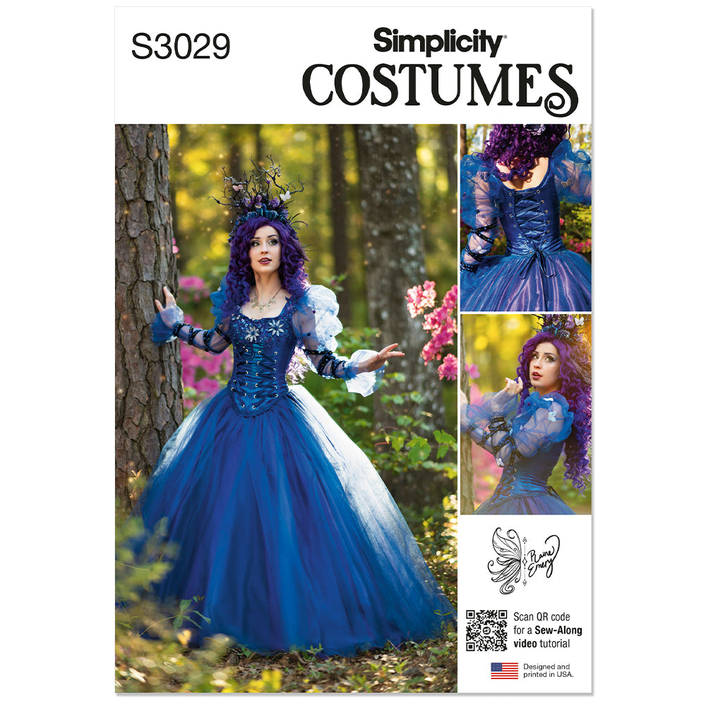 SIMPLICITY Misses Ball Gown Costume by Raine Emery