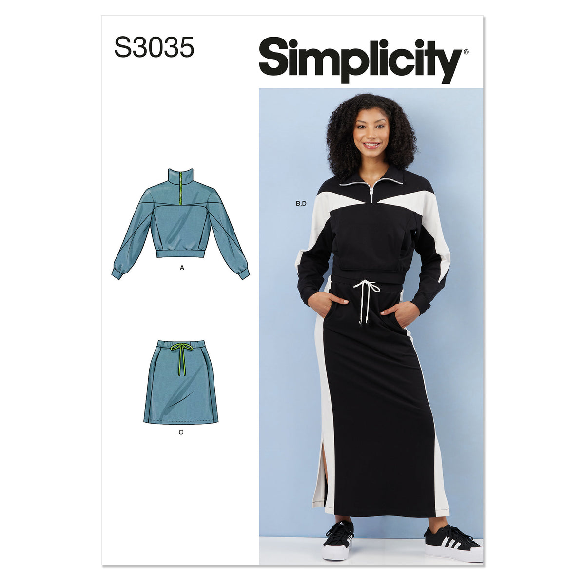 SIMPLICITY Misses Knit Tops and Skirts
