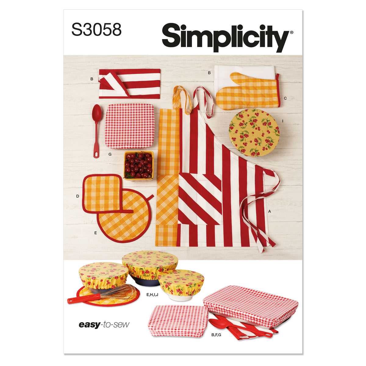 SIMPLICITY Apron in One Size and Kitchen Accessories