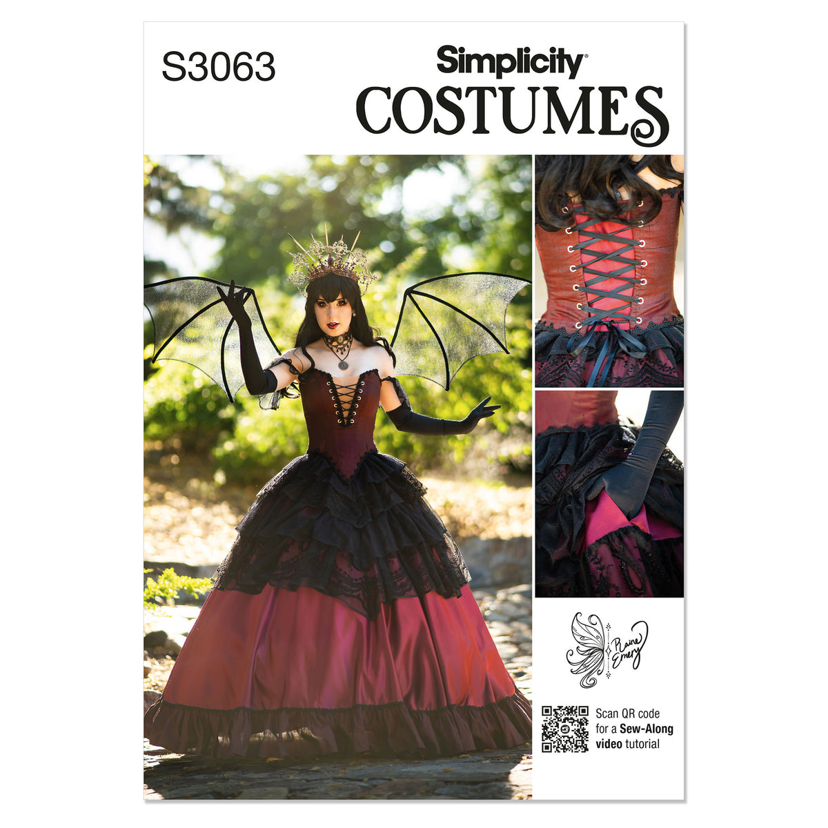 SIMPLICITY Misses Corset and Skirt Costume by Raine Emery