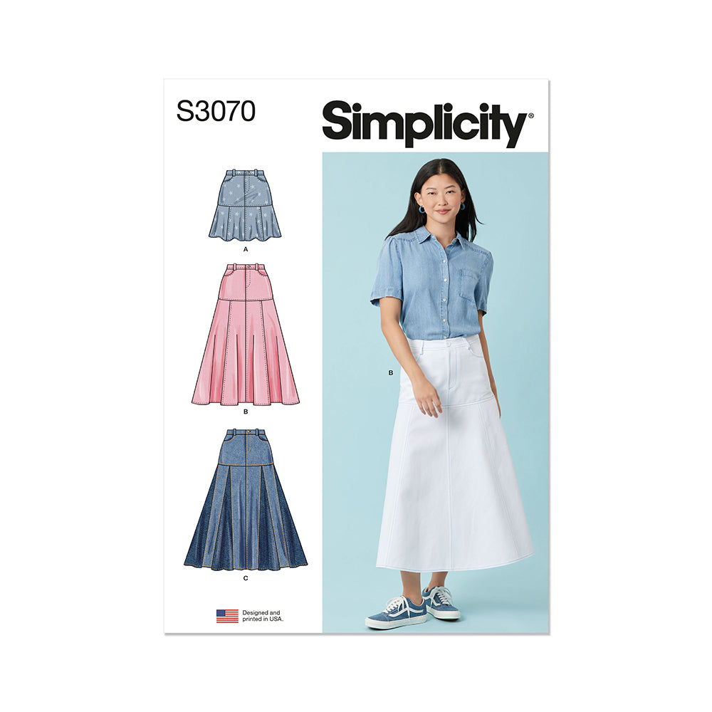 SIMPLICITY S3070 Misses' Skirts
