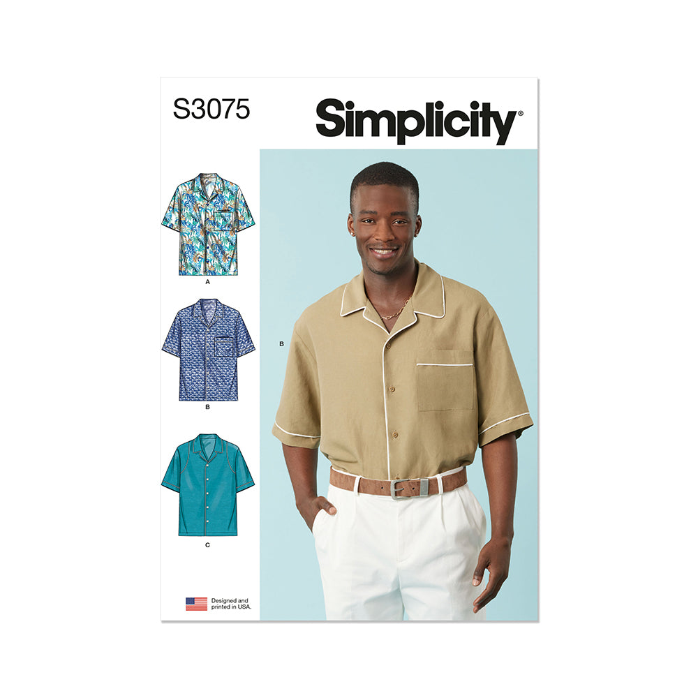 SIMPLICITY S3075 Men's Shirts