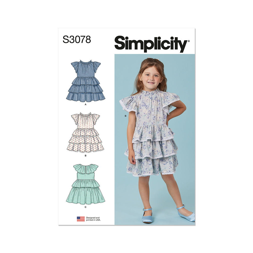 SIMPLICITY S3078 Children's Dresses