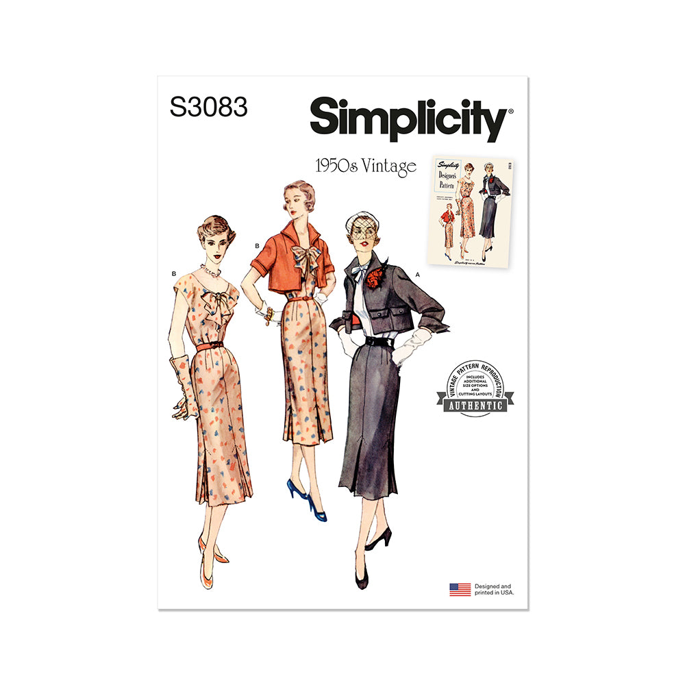 SIMPLICITY S3083 Misses' Dress and Jacket