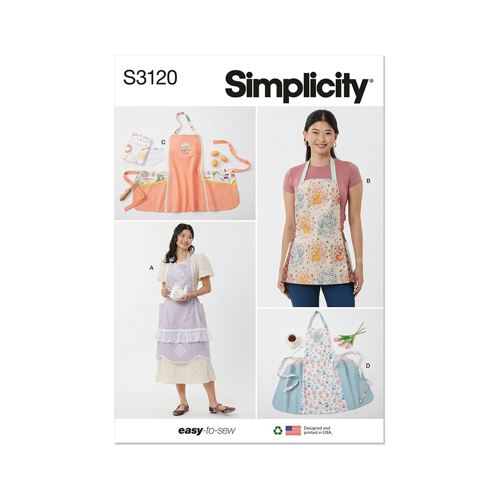 SIMPLICITY S3120 Misses' Apron in Two Lengths