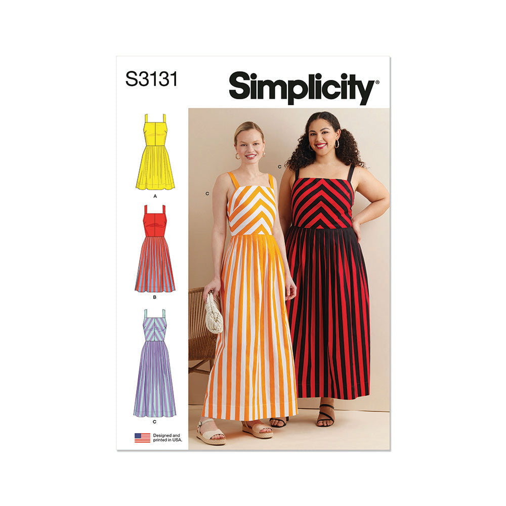 SIMPLICITY Misses and Womens Dress in Three Lengths