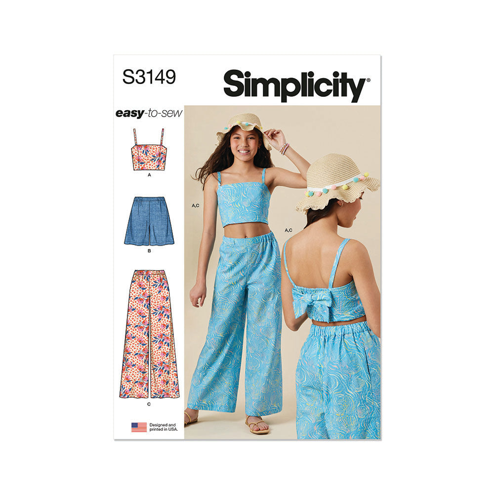 SIMPLICITY Girls Top, Shorts and Pants