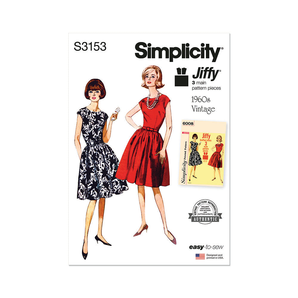 SIMPLICITY Misses One Piece Jiffy Dress