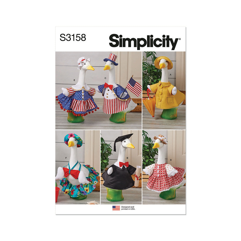 SIMPLICITY Clothes for Porch and Lawn Geese