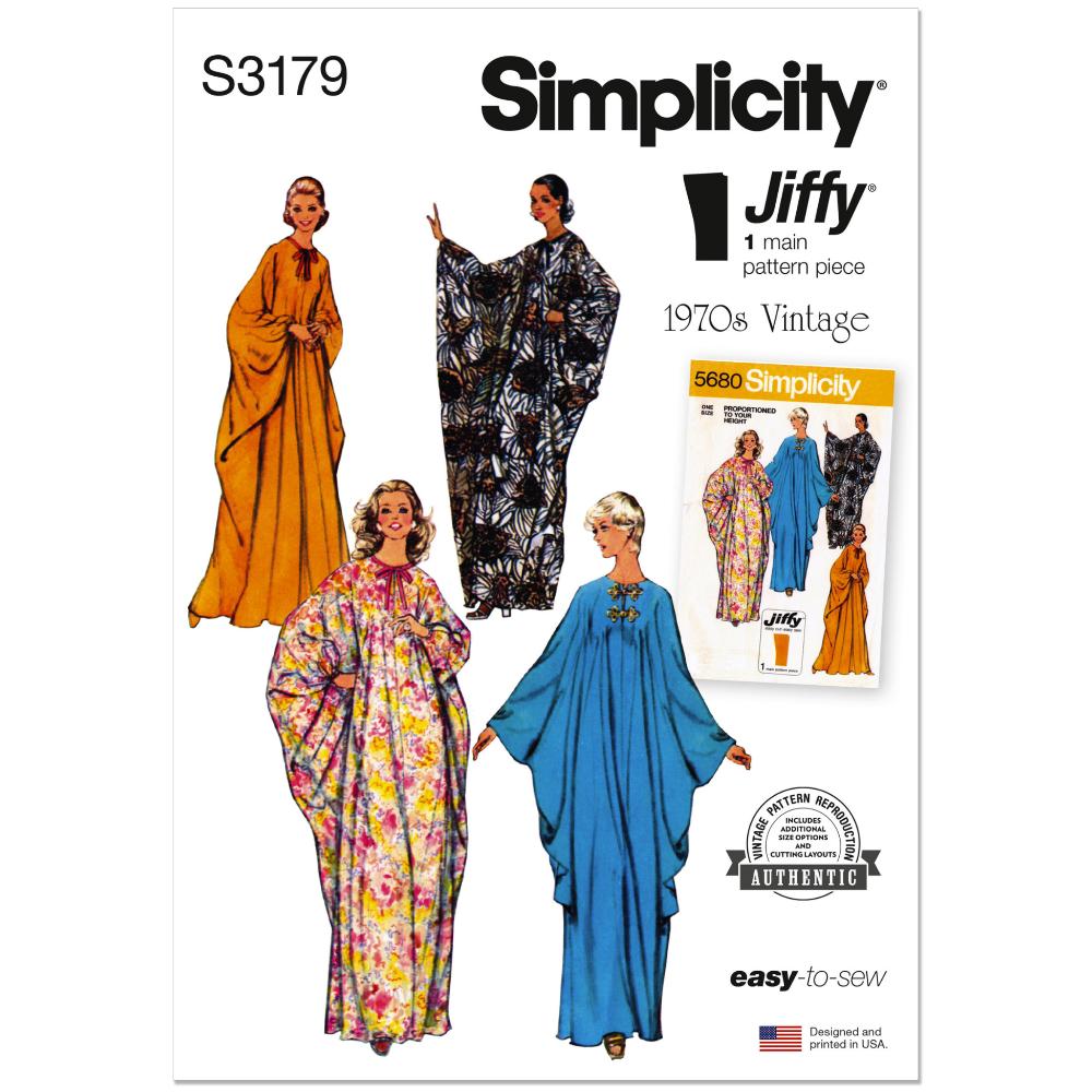 SIMPLICITY S3179 Misses' Jiffy Caftan