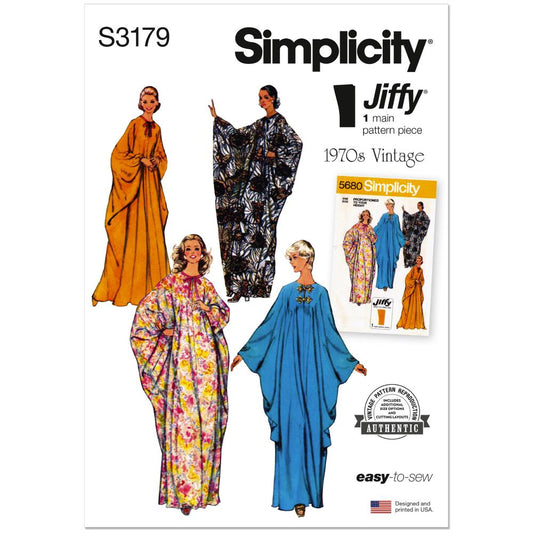 SIMPLICITY S3179 Misses' Jiffy Caftan