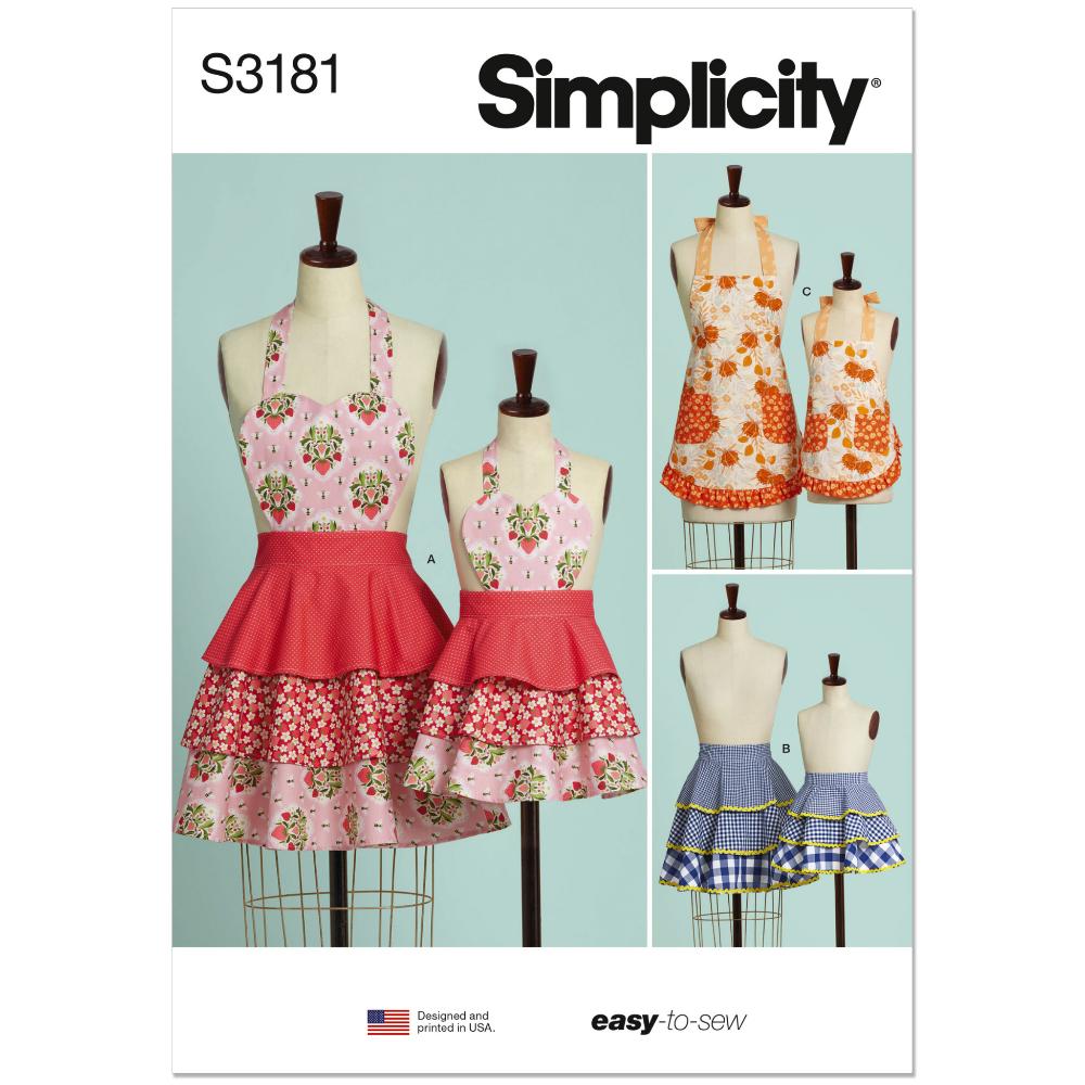 SIMPLICITY S3181 Children's and Misses' Aprons