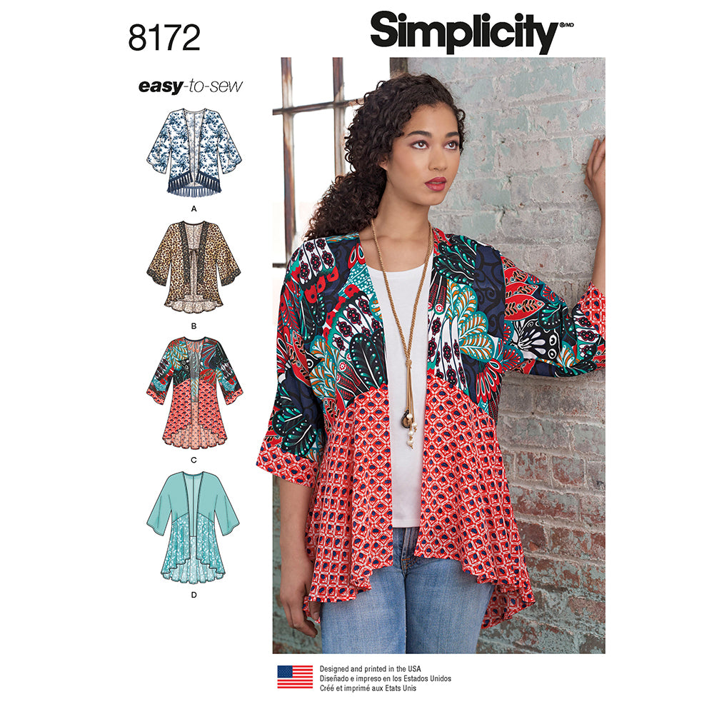 SIMPLICITY S8172 Misses' Kimonos